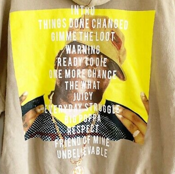 NWOT Men's Notorious B.I.G. Hoodie - Picture 4 of 6